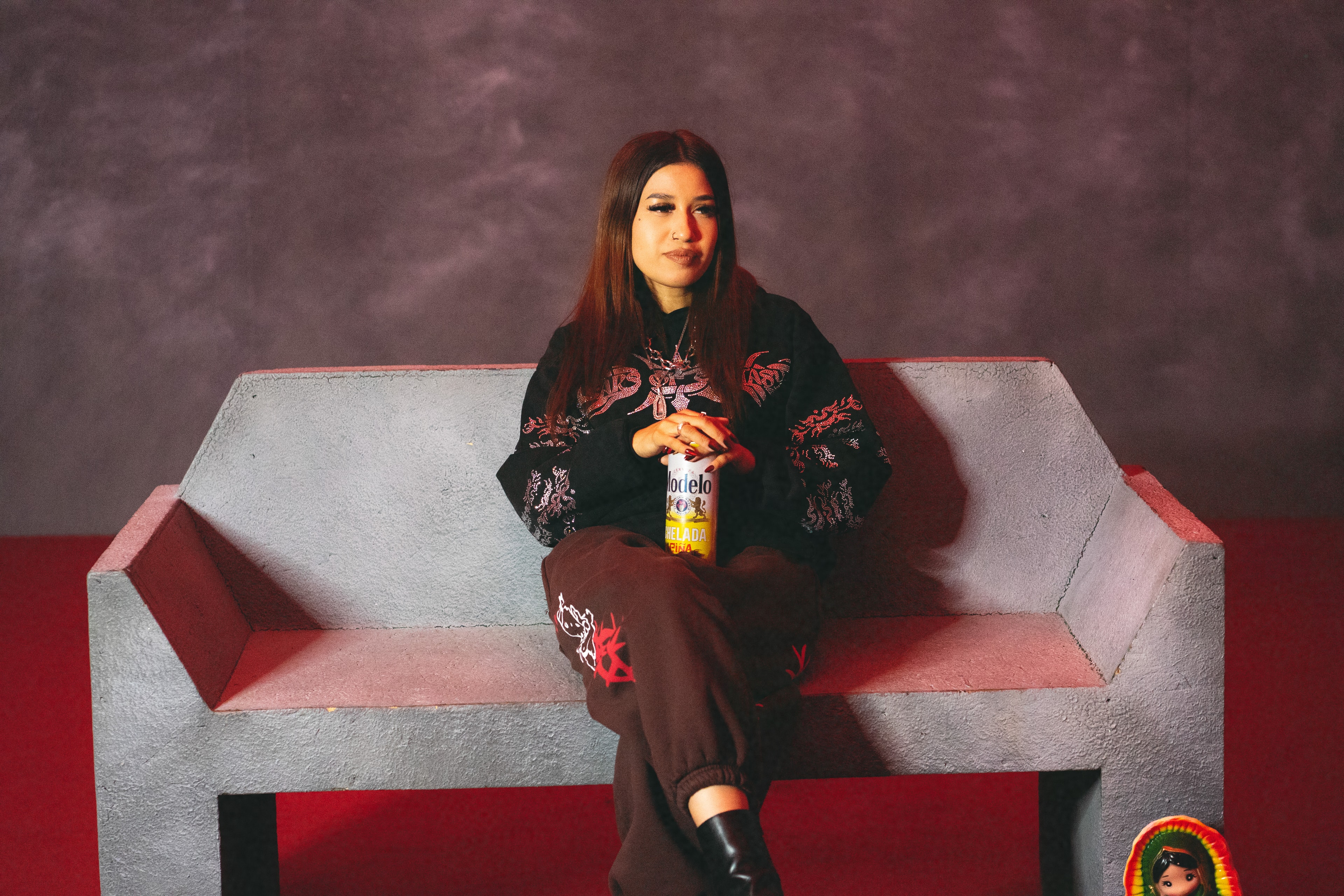 Dark streetwear fashion model urban night editorial
