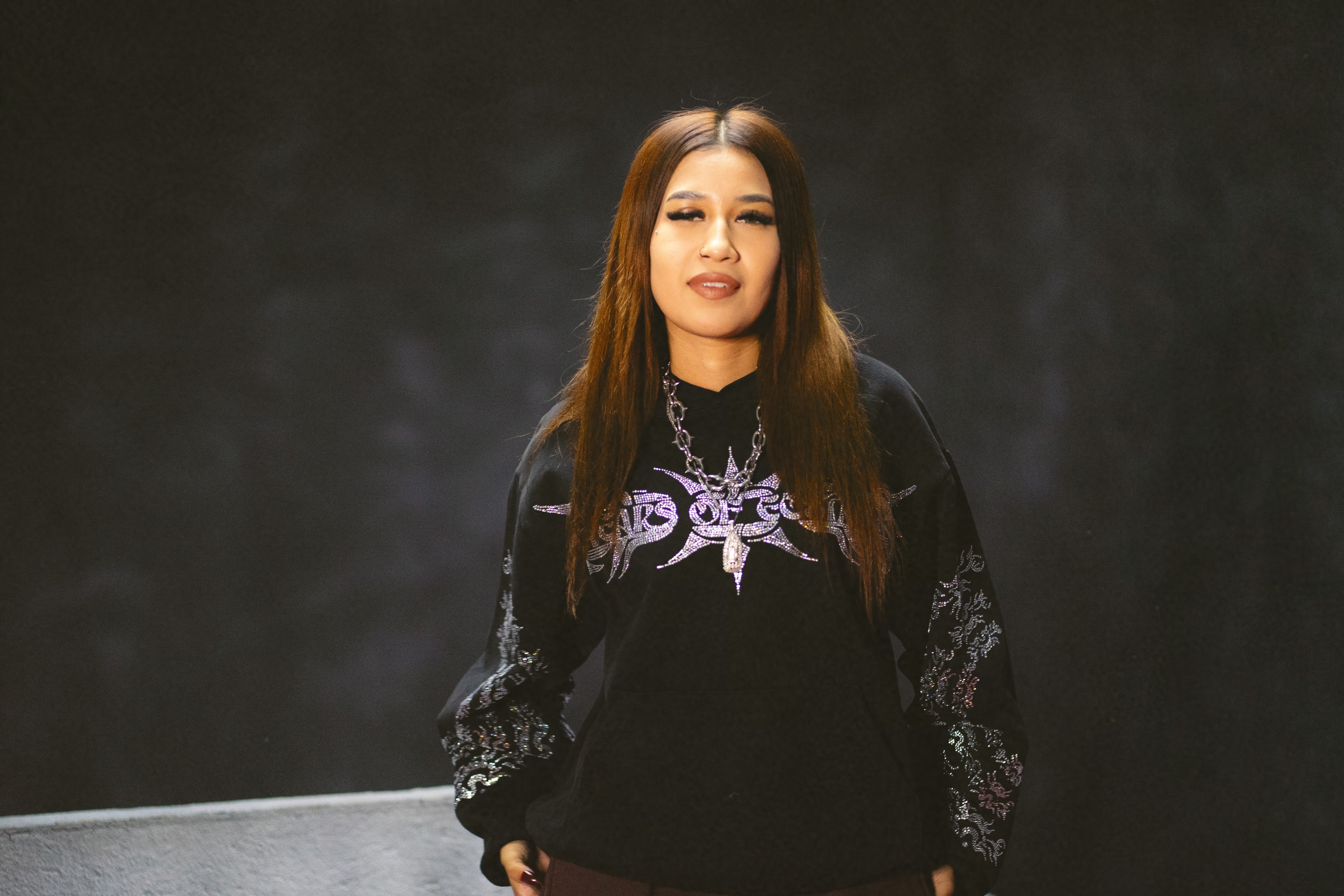 ecstasy Rhinestone  HOODIE alternate view
